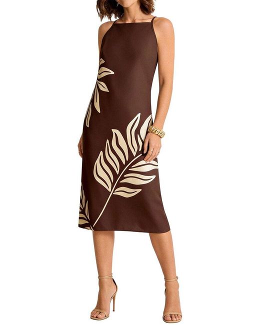 Esea Brown Midi Dress