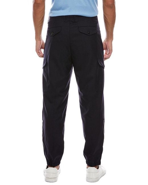 Brunello Cucinelli Black Wool Jogger for men