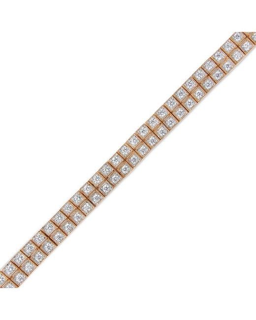 Haus of Brilliance Metallic 14K 3.00 Ct. Tw. Lab-Grown Diamond Tennis Bracelet