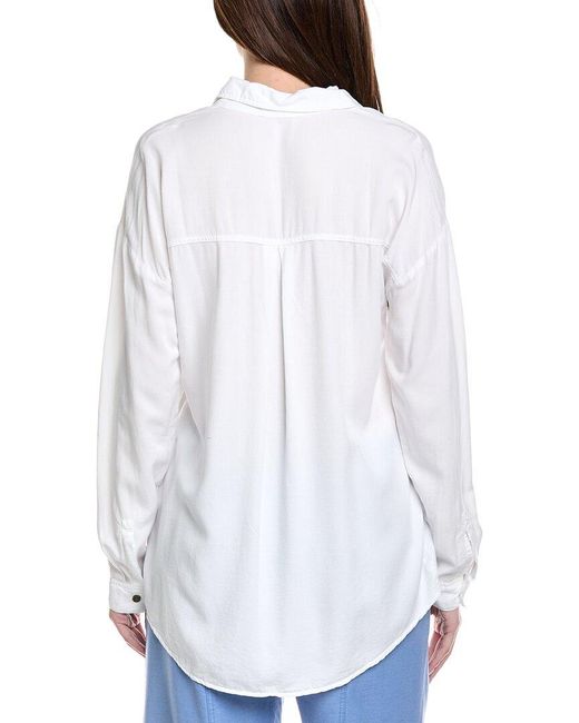 XCVI White Dusten Button-Up Top
