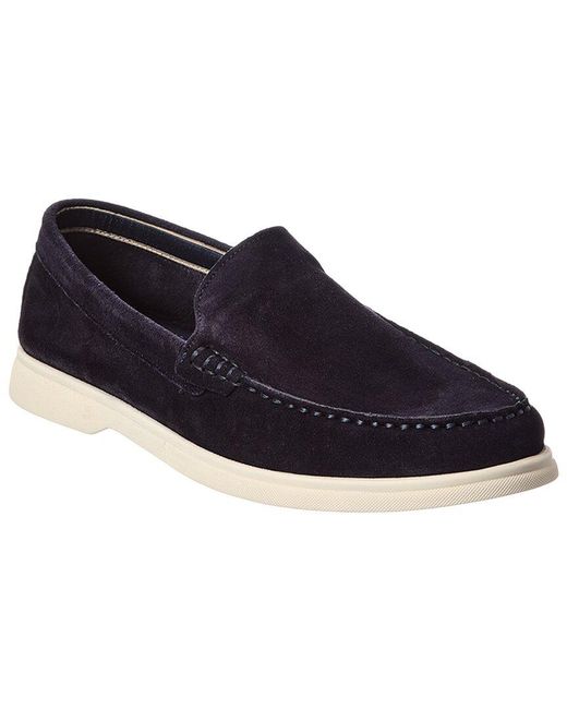Dune Blue Buftonn Suede Loafer for men