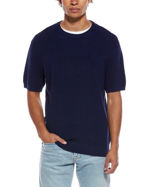 Robert Graham Blue Luis Crewneck Sweater for men