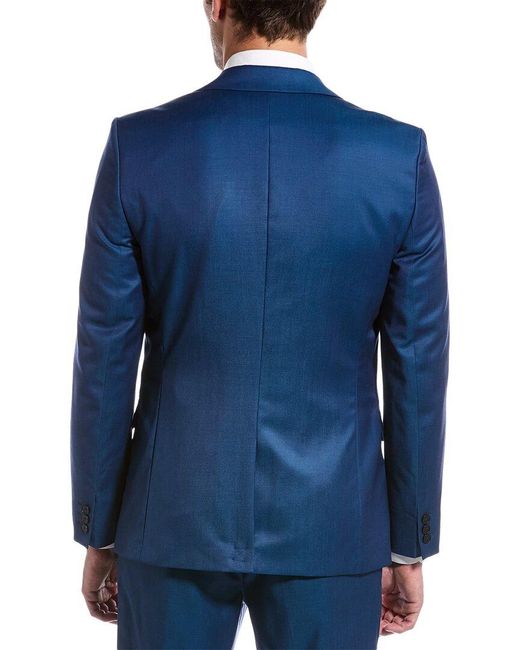 Ted Baker Blue Atlow Wool Jacket for men