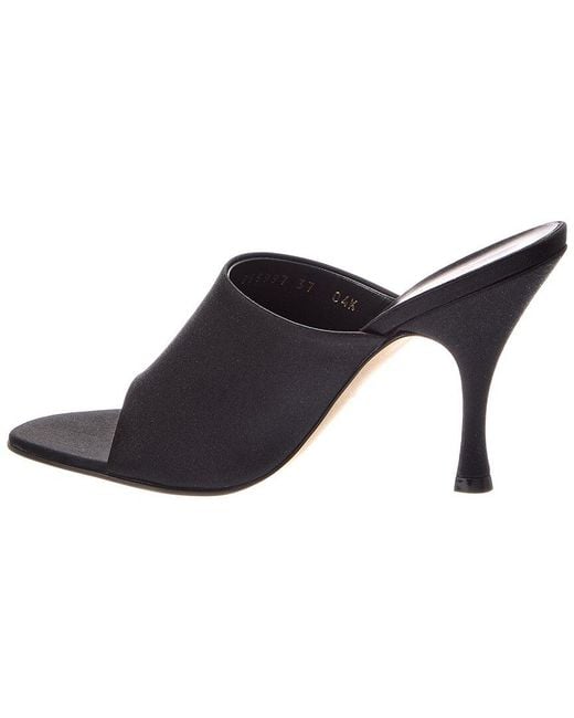Gucci Black 100Mm Satin Sandal