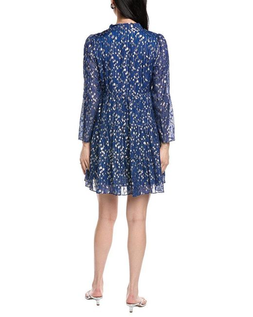 Sail To Sable Blue Tunic Flare Mini Dress