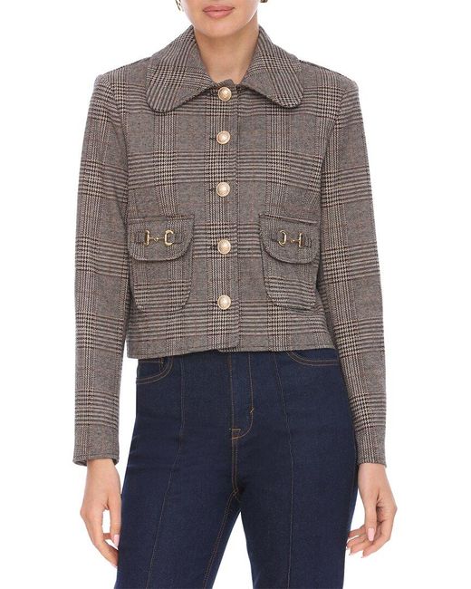 Bagatelle Gray Jacquard Jacket