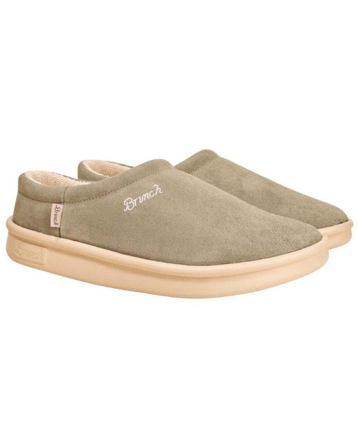 Brunch White Viva Suede Slip-On