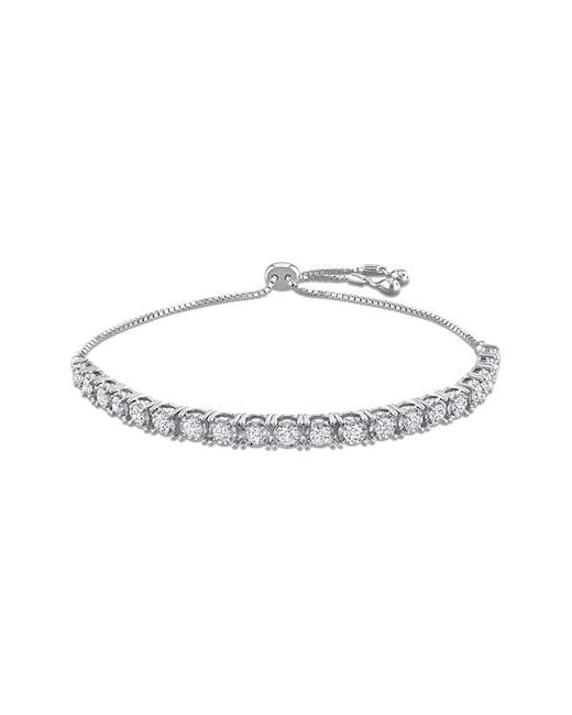 Rina Limor White 14K 1.40 Ct. Tw. Diamond Bolo Bracelet