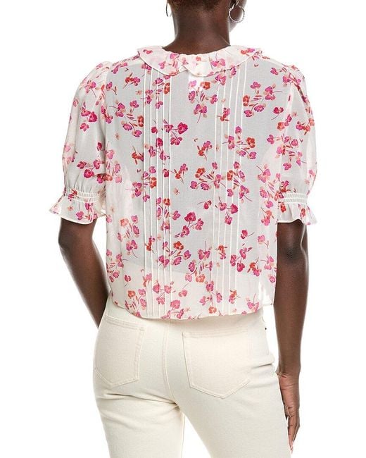 Cabi Pink Printed Cherish Top