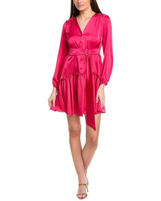 Taylor Pink Mini Shirtdress
