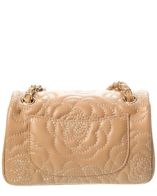 Tiffany & Fred Paris Natural Quilted Leather Crossbody