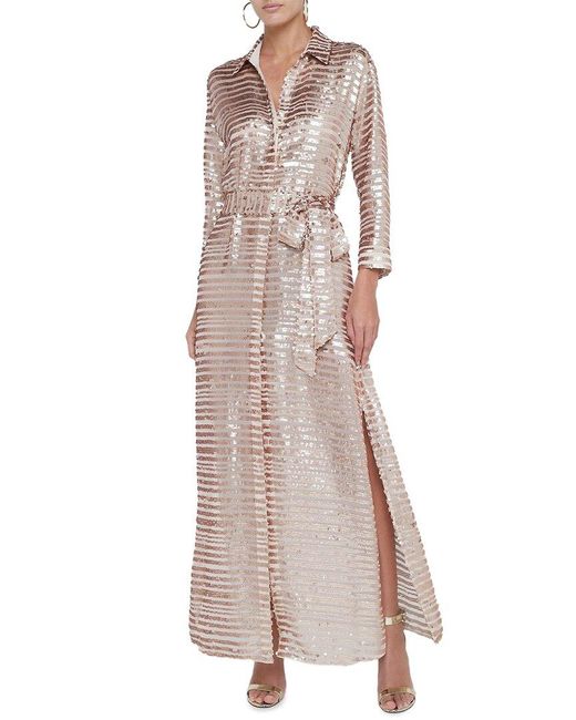 L'Agence Multicolor Cameron Long Shirt Dress