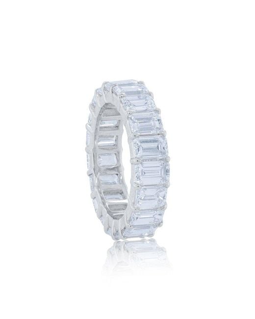Diana M Multicolor Fine Jewelry White Gold 7.80 Ct. Tw. Diamond Eternity Ring