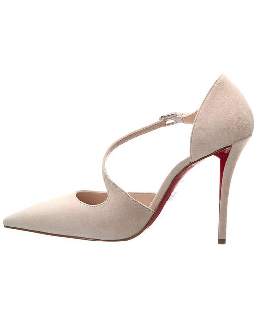 Christian Louboutin Pink Miss Ziggyta 100 Suede Pump