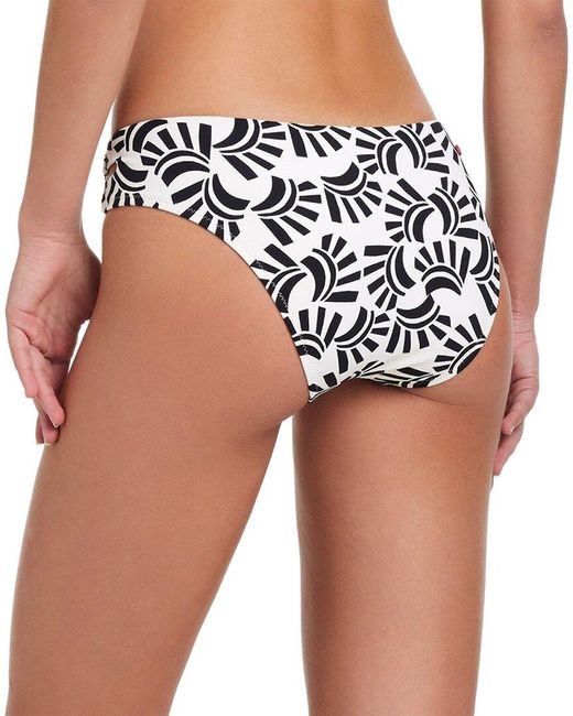 Red Carter Black Eyecatcher Hipster Swim Bottom