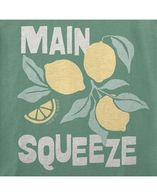 Life Is Good. Green Crusher Boxy Tee