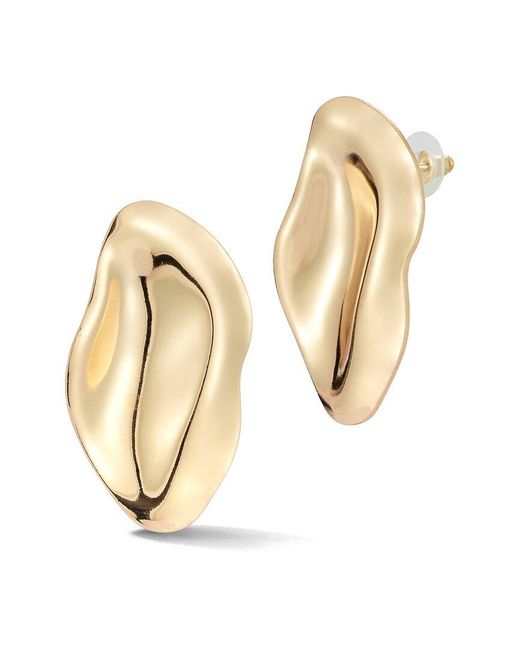 Glaze Jewelry Natural Plated Organic-Shaped Drop Earrings