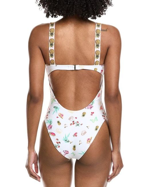 Amanda Uprichard White Bora Bora One-Piece