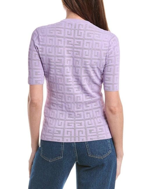 Givenchy Purple Monogram Sweater