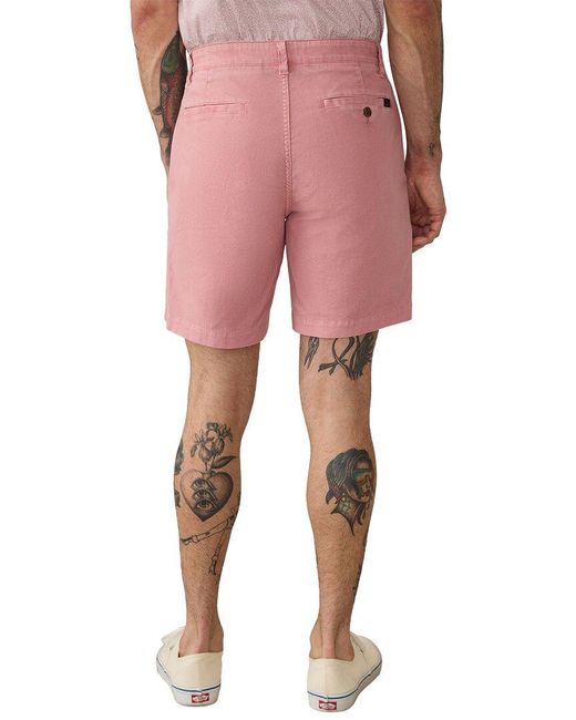 Faherty Brand Pink Essential Chino Short for men
