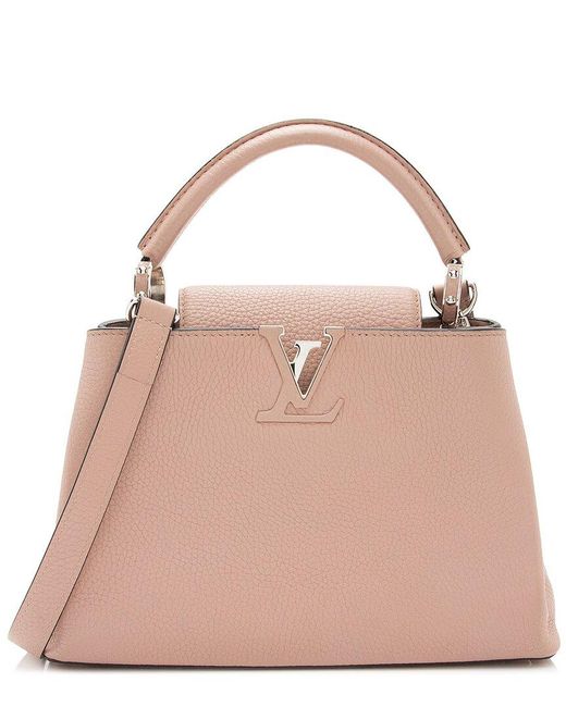 Louis Vuitton Pink Taurillon Leather Capucines Bb (Authentic Pre-Owned)