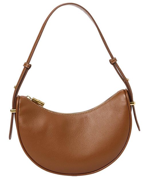 J.McLaughlin Brown Mezzaluna Leather Handbag