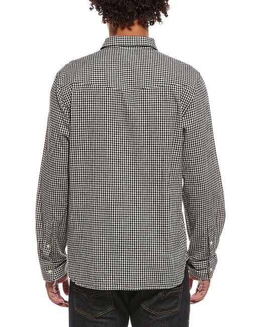 Officine Generale Gray Officine Generale Benoit Linen-Blend Shirt for men