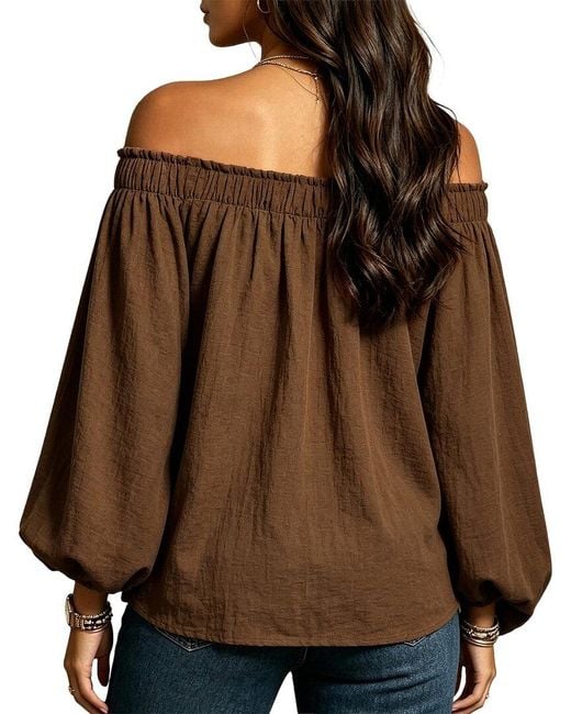 Tedora Brown Top