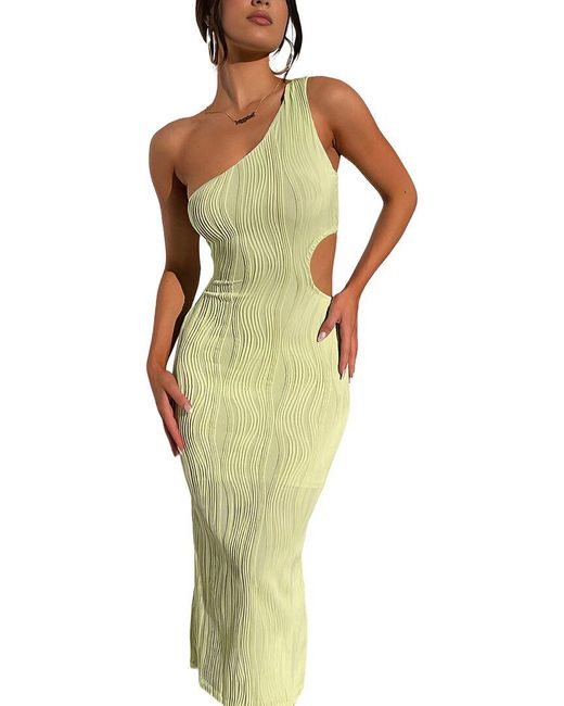 Ariele Tesoro Yellow Midi Dress