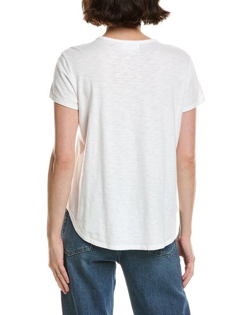Bella Dahl White Henley Shirt