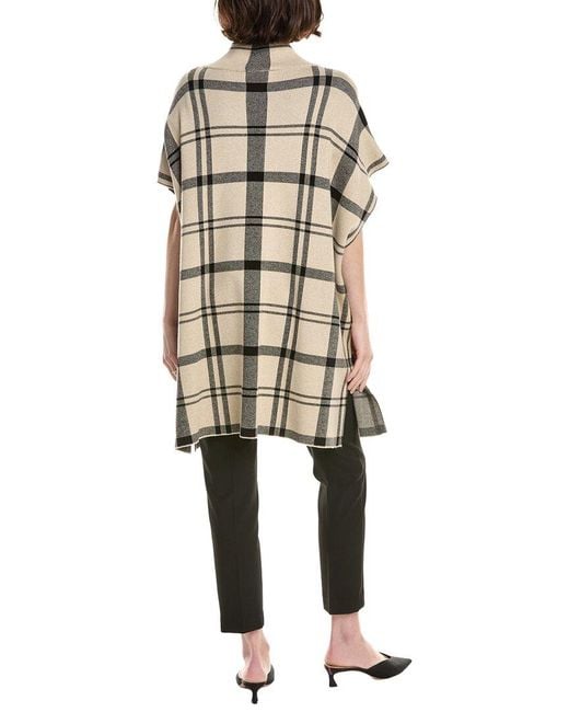 Joseph Ribkoff Natural Short-Sleeve Poncho
