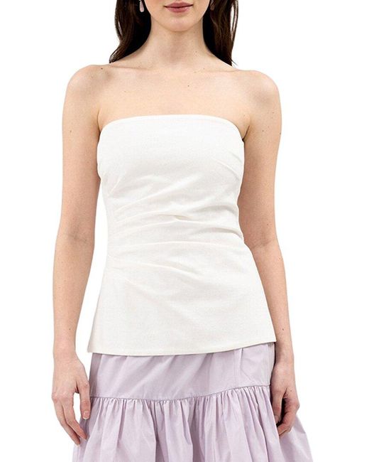 Tanya Taylor White Leandra Top