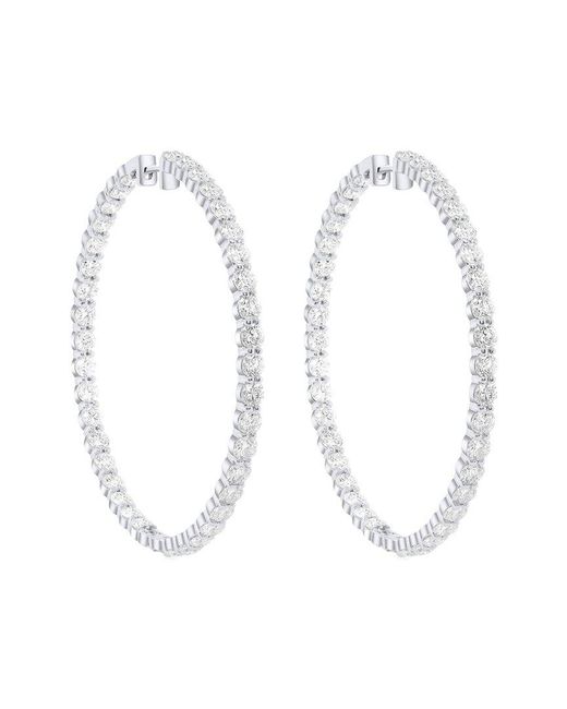 Diana M White Fine Jewelry 18k 19.00 Ct. Tw. Diamond Earrings