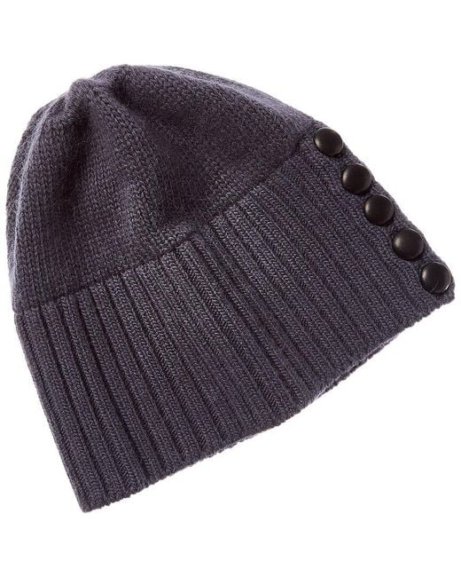 Portolano Natural Cables Design Cashmere Beanie