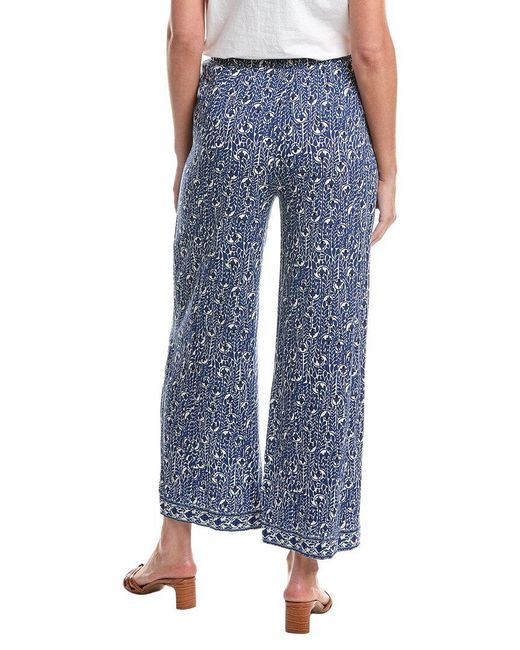 Max Studio Blue Rayon Blend Drawstring Pant