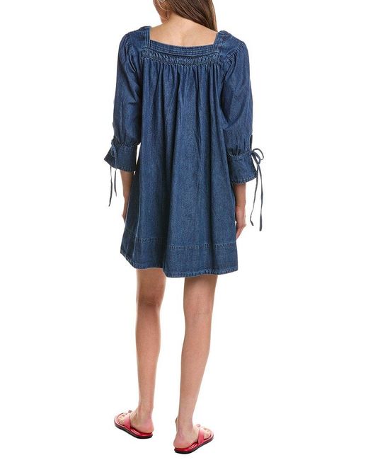 Free People Blue Sonora Denim Mini Dress