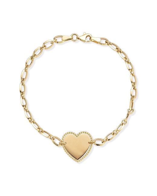 Ember Fine Jewelry Metallic 14k Bold Heart Bracelet