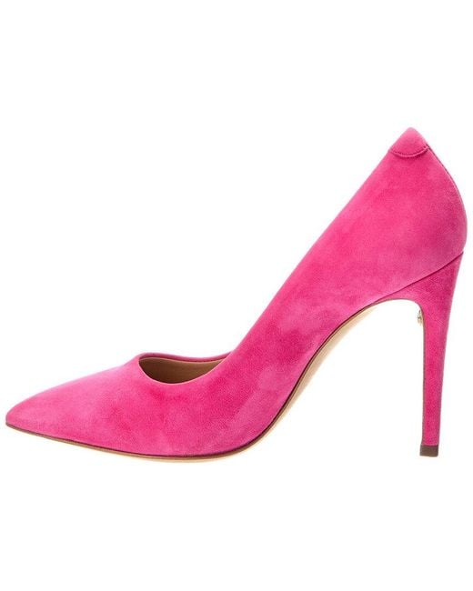 Ferragamo Pink Ilary Suede Pump