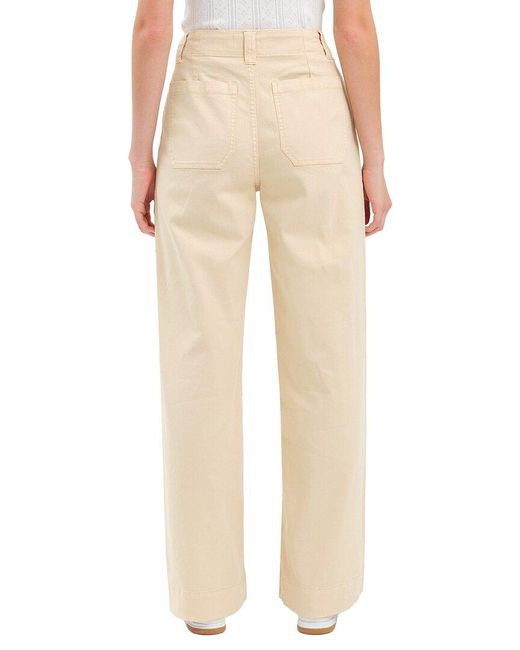 Daze Denim Natural Trooper Wide Leg Jean