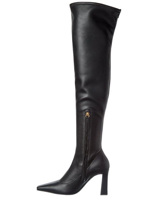 Giuseppe Zanotti Black Brenda 90 Leather Over-The-Knee Boot
