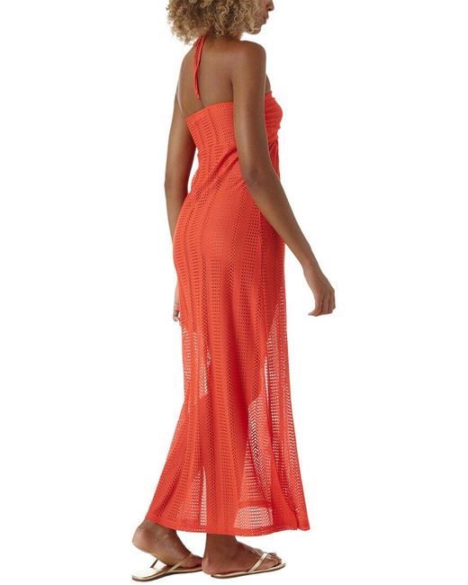 Melissa Odabash Red Mila Maxi Kaftan