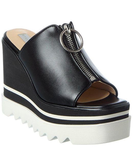 Stella McCartney Black Wedge Sandal