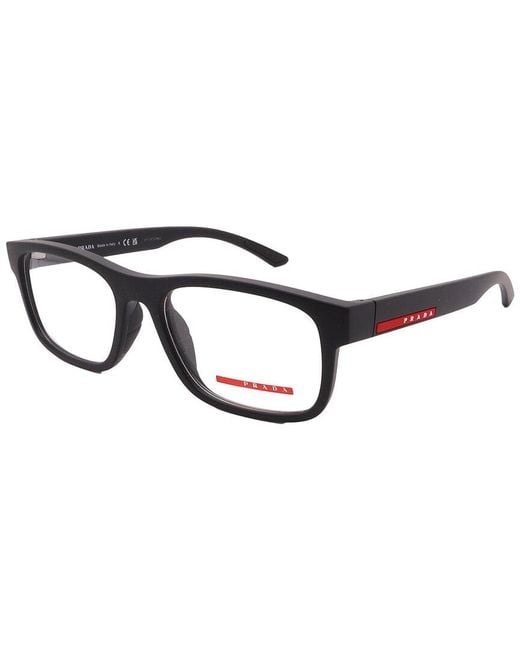 Prada Black Ps04Qv 54Mm Optical Frames for men