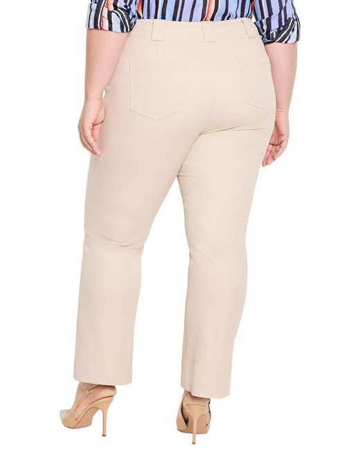 NIC+ZOE Natural Plus Plaza Demi Boot Cotton Bi-Stretch Pant