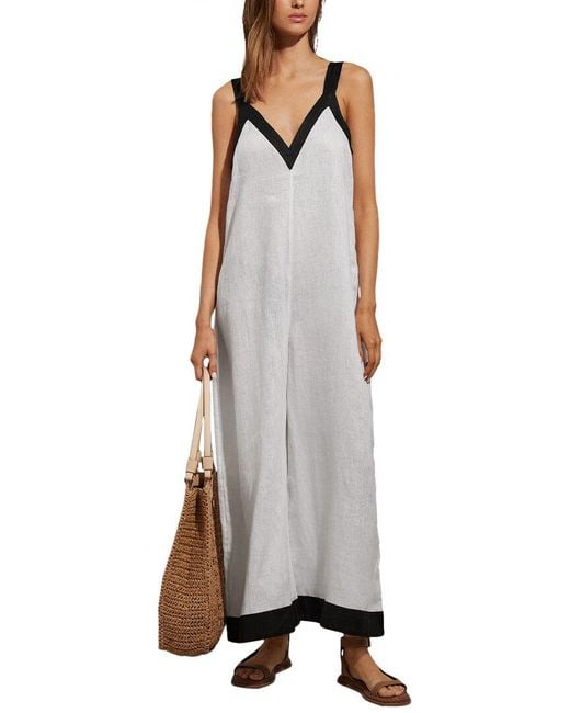 Reiss Gray Aida Colorblock Jumpsuit