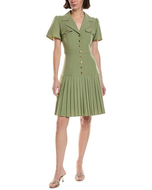 Nanette Lepore Green Mini Shirtdress
