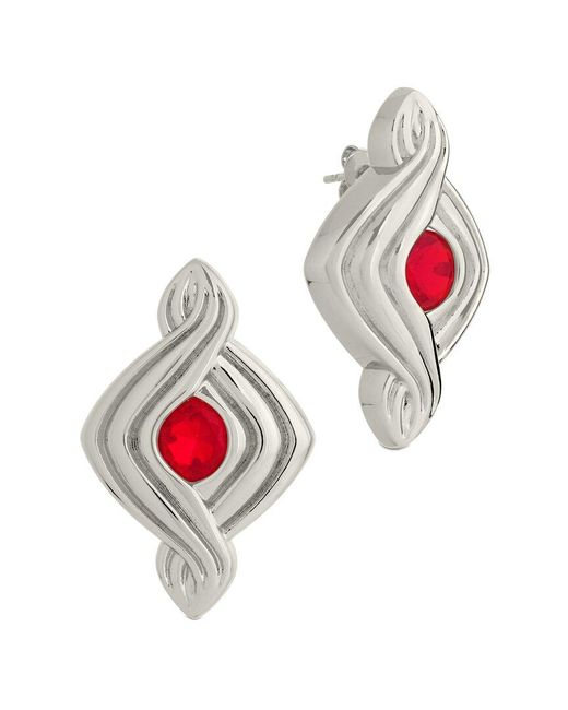 Sterling Forever White Cz Danish Studs