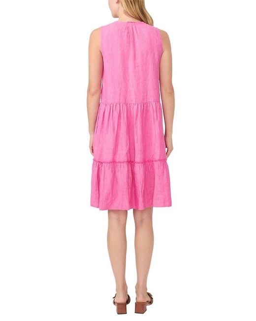 J.McLaughlin Pink Christa Linen-Blend Dress