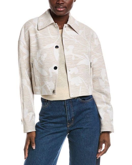 Boss Blue Linen-Blend Blazer