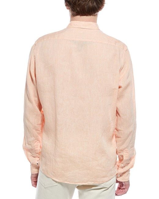 Boss Natural Liam Regular Fit Linen Shirt for men